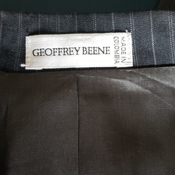 Geoffrey Berne Striped Black Suit - Picture 3 of 3
